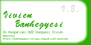 vivien banhegyesi business card